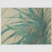 ヴィンテージ素朴テクスチャー葉パームの分離 薄葉紙 (正面)