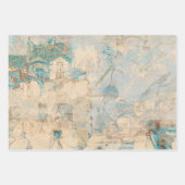 ヴィンテージ素朴テクスチャ切り離しラップ紙 ラッピングペーパーシート (正面2)