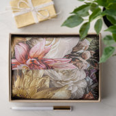 ヴィンテージ素朴テクスチャ植物分離 薄葉紙 (ギフト)