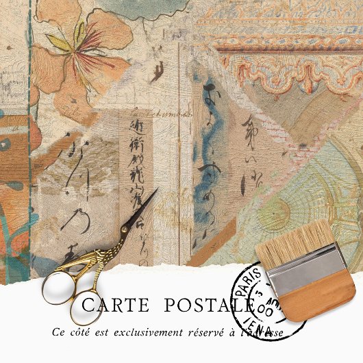 ヴィンテージ素朴テクスピンクピーチ切り離し 薄葉紙