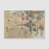 ヴィンテージ素朴テクスルエッフェルタワーデクページ 薄葉紙 (正面)