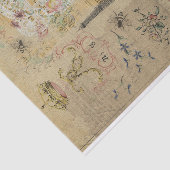 ヴィンテージ素朴テクスルエッフェルタワーデクページ 薄葉紙 (詳細)