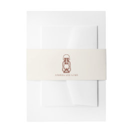 ヴィンテージ素朴テラコッタ結婚ランタン 招待状ベリーバンド