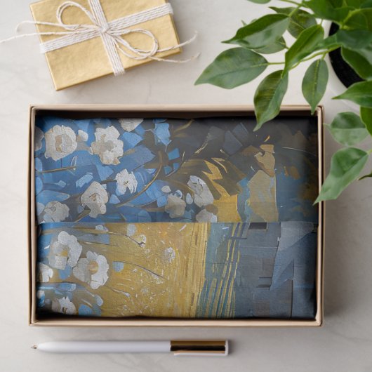 ヴィンテージ素朴ディアウッドランドテクスチャの切り離 薄葉紙 (ギフト)