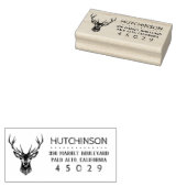 ヴィンテージ素朴トナデアファミリー名差出人住所 ラバースタンプ (押印)