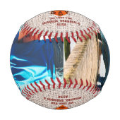 ヴィンテージ素朴ネクタイ写真コラージュ父の日 野球ボール (正面)