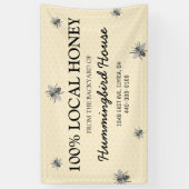 ヴィンテージ素朴ハニービジネス 横断幕 (縦)