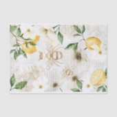 ヴィンテージ素朴ハニービーズ&イエローシトラスレモン 薄葉紙 (正面)