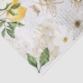 ヴィンテージ素朴ハニービーズ&イエローシトラスレモン 薄葉紙 (詳細)