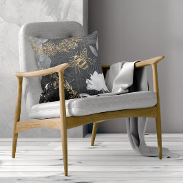 ヴィンテージ素朴ハニーミツバチとフローラバラデコページ クッション