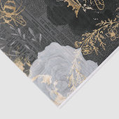 ヴィンテージ素朴ハニーミツバチとフローラバラデコページ 薄葉紙 (詳細)