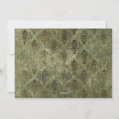 ヴィンテージ素朴ハロウィーンウッドランド シーズンカード (裏面)