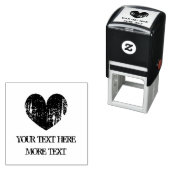 ヴィンテージ素朴ハート自己インク式スタンプ セルフインキングスタンプ (インサイチュ)
