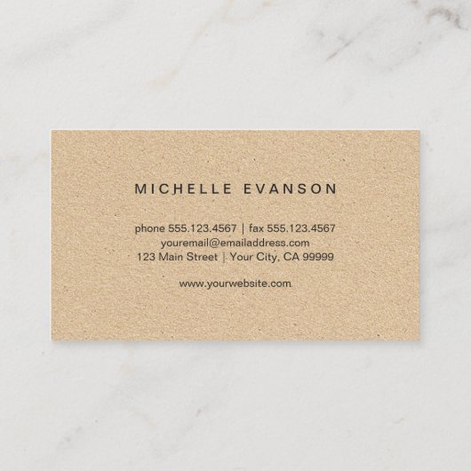 ヴィンテージ素朴バタフライロゴ 名刺 (裏面)