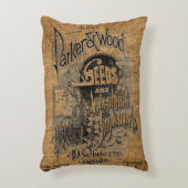 ヴィンテージ素朴バフェイクラップシードバッグテンプレート アクセントクッション (正面(垂直))