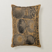 ヴィンテージ素朴バフェイクラップ玉ねぎサックテンプレート アクセントクッション (正面(垂直))