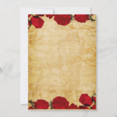 ヴィンテージ素朴バラエッフェルタワーキンセアニラ 招待状 (裏面)