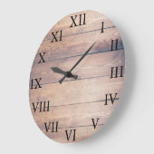 ヴィンテージ素朴バーウッドローマ数字 ラージ壁時計 (傾斜)