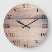 ヴィンテージ素朴バーウッドローマ数字 ラージ壁時計 (正面)