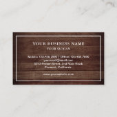 ヴィンテージ素朴バーンウッドハニービーキーパー 名刺 (裏面)