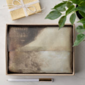 ヴィンテージ素朴バーンセピアカントリーテクスチャ 薄葉紙 (ギフト)