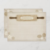 ヴィンテージ素朴バ転がラップのピンレシピカード ポストカード (正面/裏面)