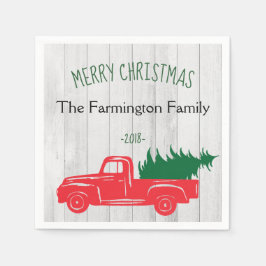 ヴィンテージ素朴パーソナライズされたのナプキン スタンダードカクテルナプキン