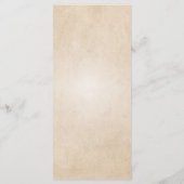 ヴィンテージ素朴パーチ結婚メント メニュー (裏面)