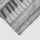 ヴィンテージ素朴ピアノブラック&ホワイトアンティーク写真 薄葉紙 (詳細)