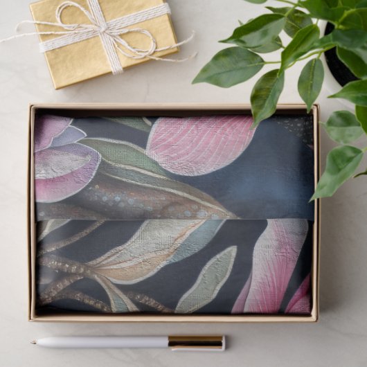 ヴィンテージ素朴ピンクコイ魚の分離 薄葉紙 (ギフト)