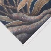 ヴィンテージ素朴ピンクコイ魚の分離 薄葉紙 (詳細)