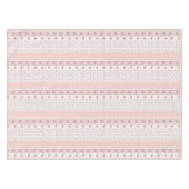 ヴィンテージ素朴ピンクローゼズファームハフランスのウス テーブルクロス (正面(横))