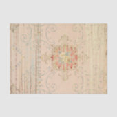 ヴィンテージ素朴ピーチのテクスチャー動揺してデコップ 薄葉紙 (正面)