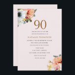 ヴィンテージ素朴ピーチフローラ90th誕生日招待状 招待状<br><div class="desc">ヴィンテージ素朴ピーチフローラ90th誕生日招待状お素晴らし客様の90thバースデーパーティーに追加この招待は様々なサパーソナライズされたイズにすることができます。www.createthecut.comの提供するmatching stickersデザインを参照</div>