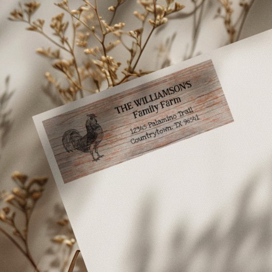 ヴィンテージ素朴ファミリーファームルースター ラベル