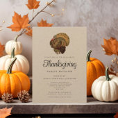 ヴィンテージ素朴ファミリー懇親会感謝祭 招待状