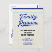 ヴィンテージ素朴ファミリー懇親会 ポストカード (正面/裏面)