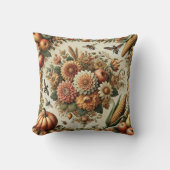 ヴィンテージ素朴ファームハウス秋オータムカントリー クッション (正面)