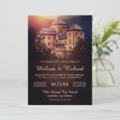 ヴィンテージ素朴フェアリータールキャッスル結婚式招待状 招待状 (スタンド正面)