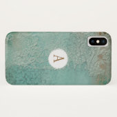 ヴィンテージ素朴フェイクレースモノグラム Case-Mate iPhoneケース (裏面(横))