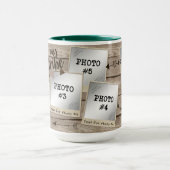 ヴィンテージ素朴フォトフレームコラージュ木材MY TRIBE マグカップ (中央)