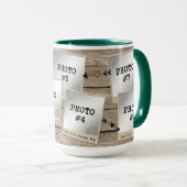 ヴィンテージ素朴フォトフレームコラージュ木材MY TRIBE マグカップ (正面右)