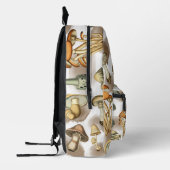 ヴィンテージ素朴フォレストマッシュルーム名前をカスタムする プリントバックパック (左)