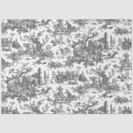 ヴィンテージ素朴フフランスのァームトイルブラック&ホワイト 薄葉紙