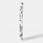 ヴィンテージ素朴フフランスのァームトイルブラック&ホワイト Case-Mate iPhoneケース (裏面 / 右)