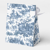 ヴィンテージ素朴フフランスのァームトイルブルー&ホワイト フェイバーボックス (裏面サイド)