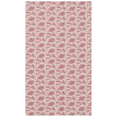 ヴィンテージ素朴フフランスのァームトイルレッド&タン テーブルクロス (正面)