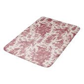 ヴィンテージ素朴フフランスのァームトイルレッド&タン バスマット (アングル)