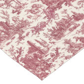 ヴィンテージ素朴フフランスのァームトイルレッド&タン ロングテーブルランナー (コーナー)