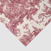 ヴィンテージ素朴フフランスのァームトイルレッド&タン 薄葉紙 (詳細)